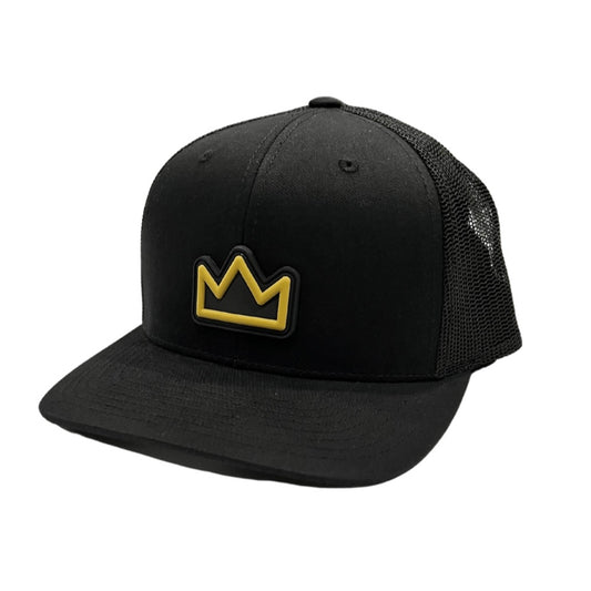 VICTOR'S CROWN - GOLD - Black Trucker Hat