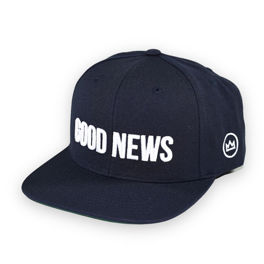 GOOD NEWS - Black Classic Snapback Hat