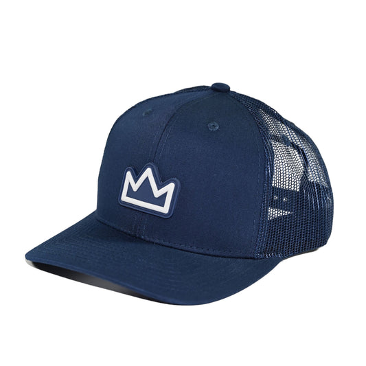 VICTOR'S CROWN - SILVER - Navy Trucker Hat